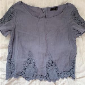 Crochet Embroidered Top